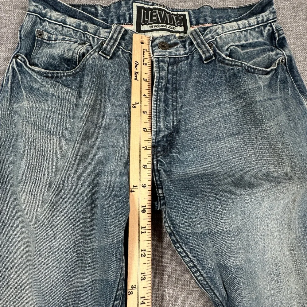 Levis 514 Slim Straight Jeans Mens 33x32 (Fits as 32x32) Blue Cotton Y2K Denim